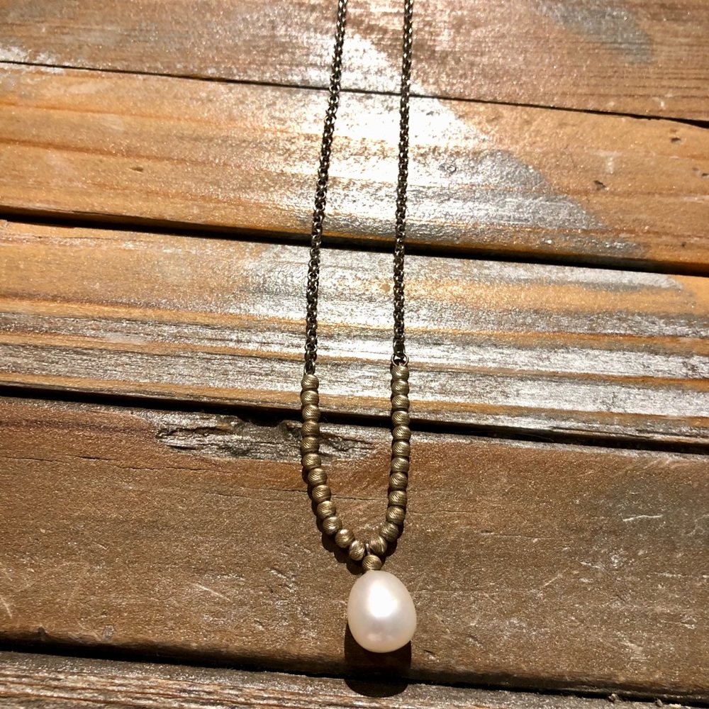 Silver Freshwater Pearl Necklace